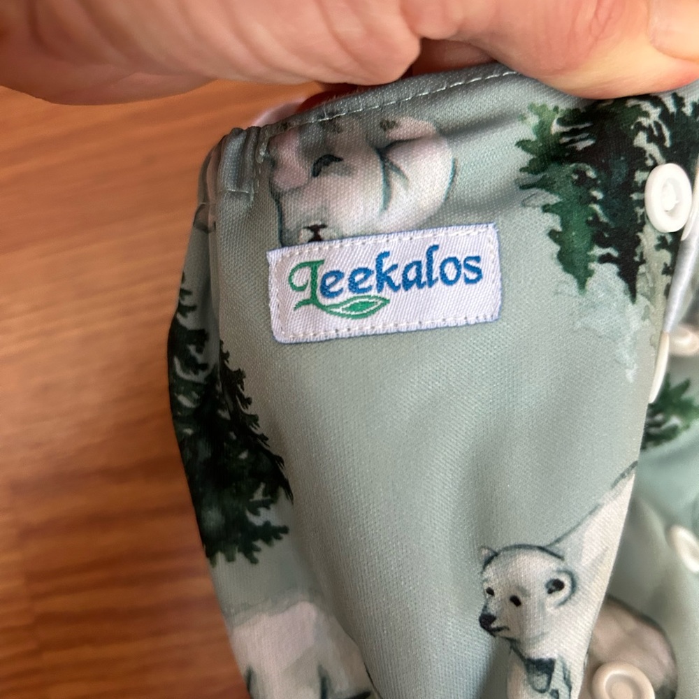 Polar Bear Print Pocket Diaper EUC - Picture 5 of 7
